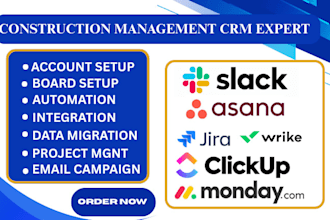 do wrike slack task project management jira asana clickup monday crm integration