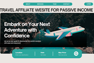 build automated travel affiliate website, travel agency website, wordpress