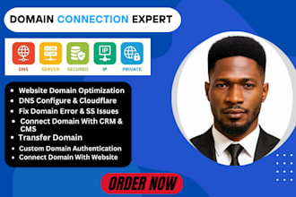 connect domain to website and landing pages