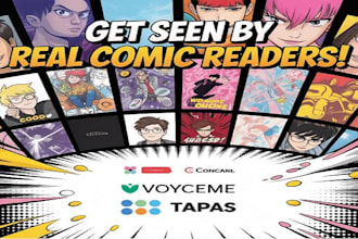 promote your webtoon, webcomic promotion, comic, tapas, manga, voyceme