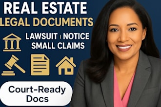 draft real estate lawsuit legal notice civil lawsuit small claim propertydispute