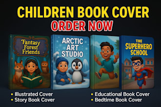 create african american kids storybook and book cover