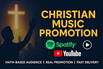 do USA christian music prom0tion, youtube video promotion, spotify prom0tion