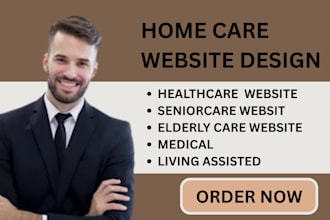 design home care website, home care, healthcare website, assisted living