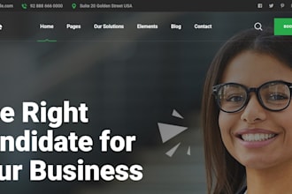 build recruitment , healthcare staffing website on wordpress, wix