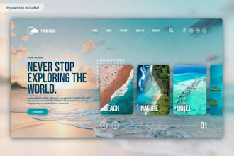 develop a professional travel agency website with booking features