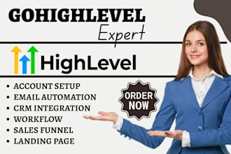 design gohighlevel landing page go high level sales funnel ghl automation expert
