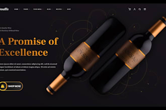 design lucrative wine shopify beverages store tea coffee restaurant website