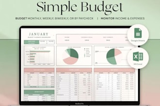 create custom excel spreadsheet google sheet budget planner formulas macros