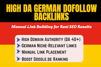 do link building with high da site authority german dofollow SEO backlinks dr