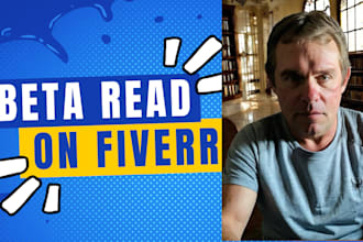 beta read your book, actually read it