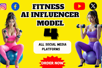 generate fitness ai realistic influencer model for instagram onlyfans youtube