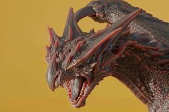 custom 3d print and paint miniatures, busts, statues, dioramas, models, figures