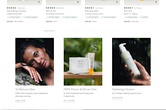 skin care website skin care shopify store skin care website