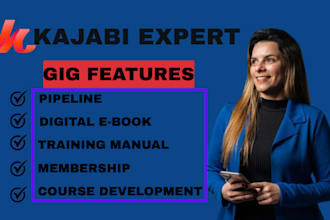 kajabi course development digital ebook training manual pipeline membership