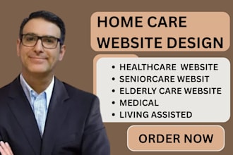 design home care website, home care, healthcare website, medical website