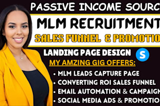 mlm sales funnel, mlm promotion, mlm sales funnel, mlm recruitment sales funnel
