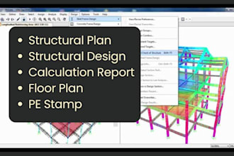 do structural analysis and engineering design and drawings, calculation report