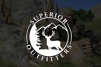 do trophy superior outfitters hunting logo design