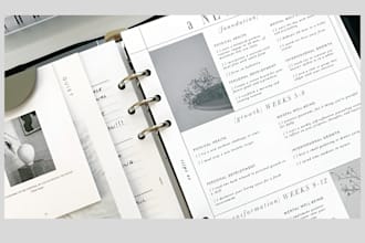 do custom planner calender digital journal design
