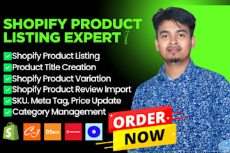 do shopify product listing expert for bulk upload and SEO