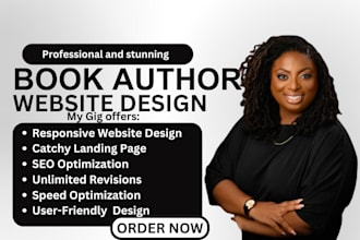 design book author website, author website, book website, ebook website