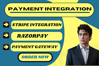 integrate stripe, firebase, razorpay, any payment gateway API in website or app