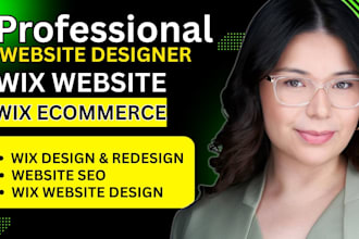 redesign wix website wix design, wix ecommerce store, wix SEO optimization