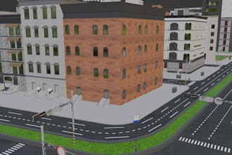 do realistic roblox map, roblox model, tycoon map in roblox studio or blender