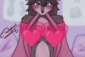 make your furry in anime sfw or nsfw style for you