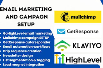 setup email marketing gohighlevel mailchimp campaign getresponse autoresponder