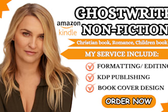 non fiction ebook ghostwriter KDP book writer as a ghost book writer and editor