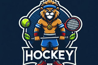 design mascot tennis hockey logo