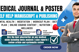 write health articles, medical ebook, self help fitness guide and journal design