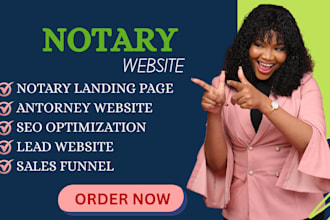 build lawyer notary attorney seo with notary landing page for your business