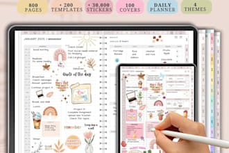 do etsy digital planner, etsy digital product hyperlink for etsy digital product