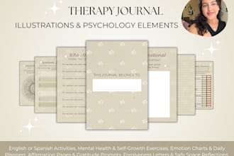 create a therapy journal with art and psychology elements