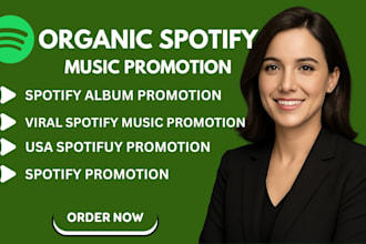 do organic spotify album promotion spotify music promotion spotify music