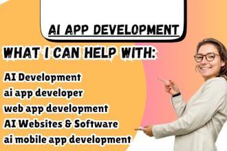 develop chatbot ai mobile app or ai website