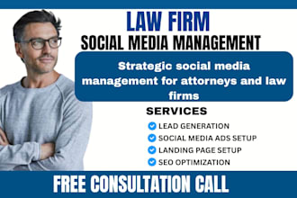be your law firm social media marketing manager for attorney trademark attorney