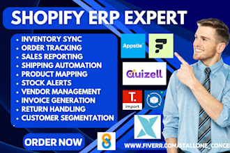 setup shopify erp pickwear xorosoft fulfil quizell appstle seal trustoo dropify