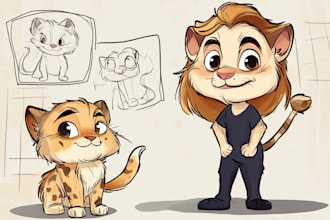 draw children or cartoon character illustration