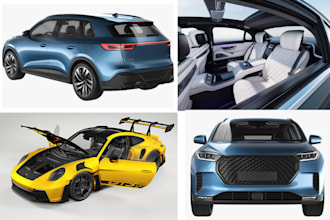 3d car model 3d truck cad design 3d vehicle model hard surface 3d car rendering