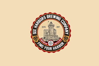 design exceptional harbors brewing company logo