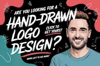 do a hand drawn logo design , retro vintage design, that looks insanely premium