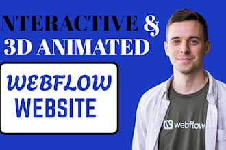 design 3d animated webflow website lottie animation spline webflow animation