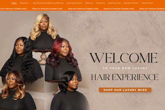hair extension website shopify store hair extension website