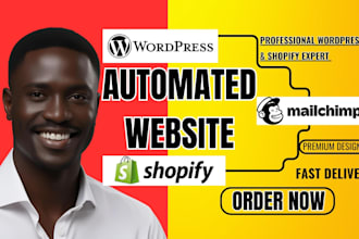 automate your wordpress or shopify site in mailchimp to grow leads on autopilot