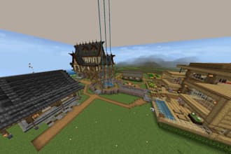 build minecraft worlds, build or sell preset survival worlds