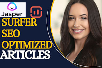 write surfer SEO optimized articles and blog post using jasper ai